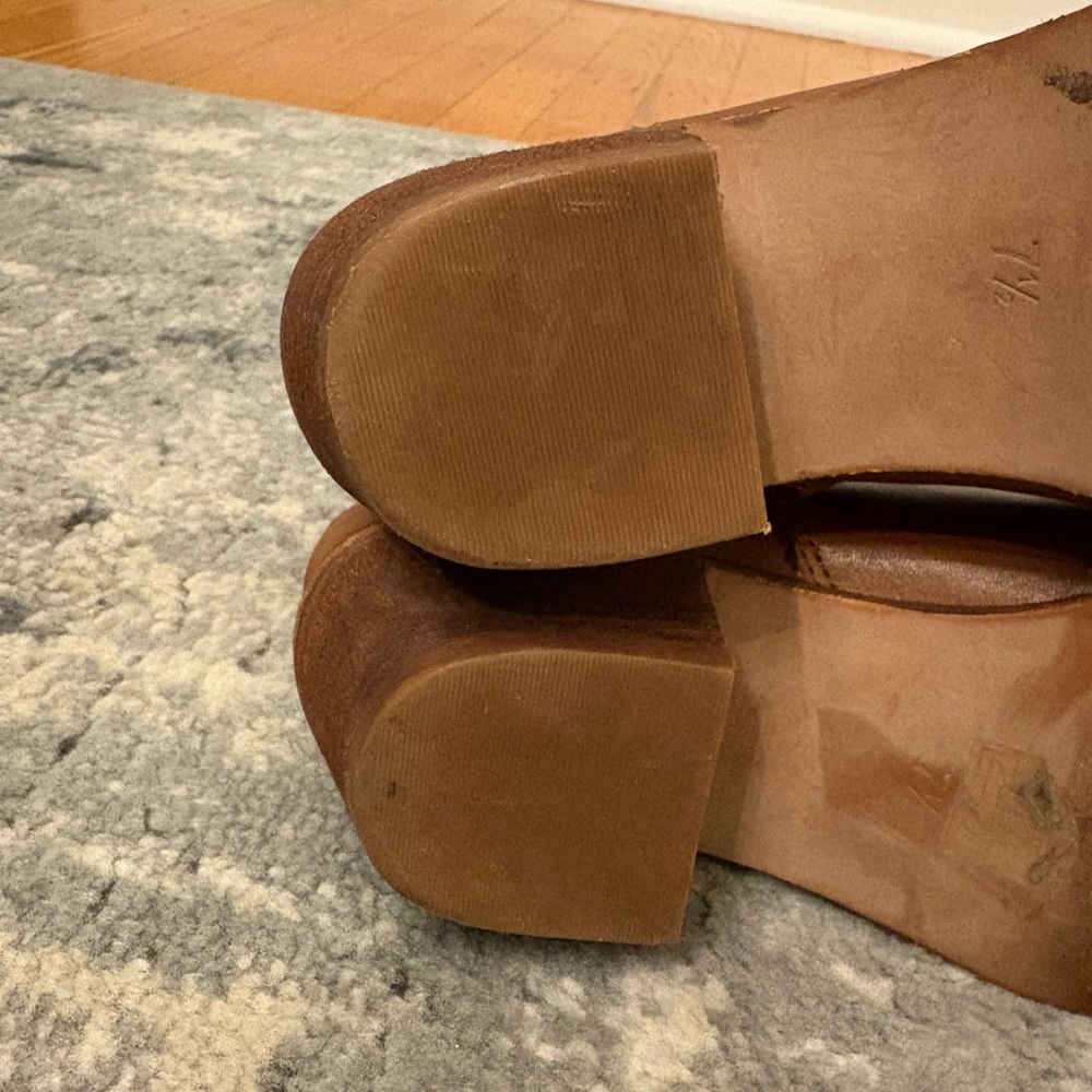 Madewell The Charley Boot in English Saddle Brown Leather, SZ 7.5 - Picture 15 of 16